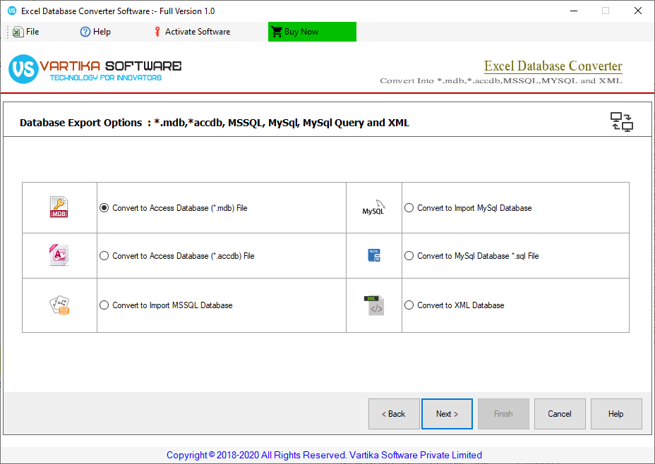 Database Converter for Excel Windows 11 download