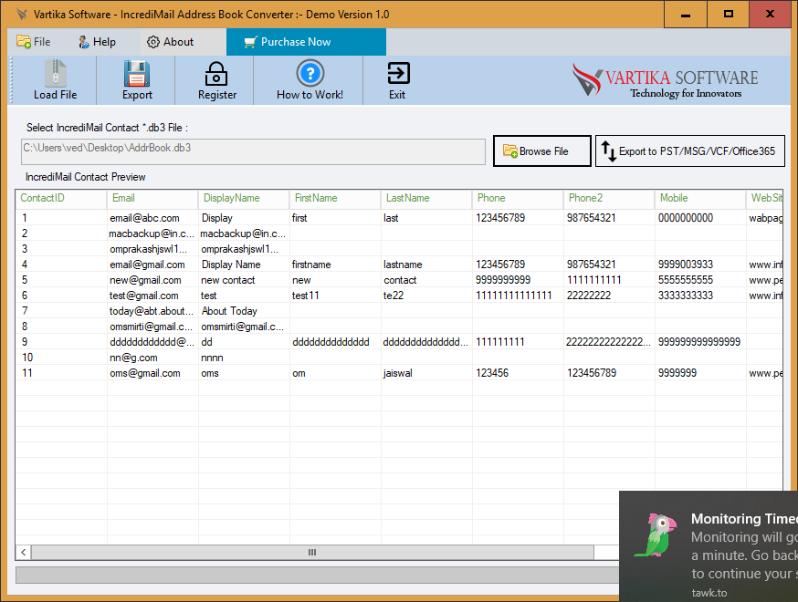 Windows 7 IncrediMail Address Book Converter 1.0 full