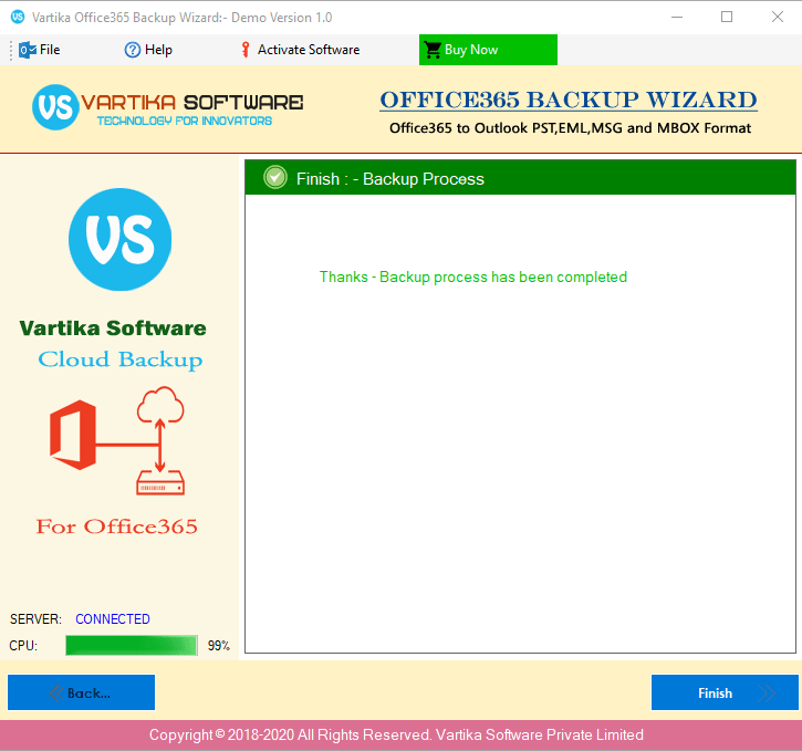 Successfully Completed Backup Process