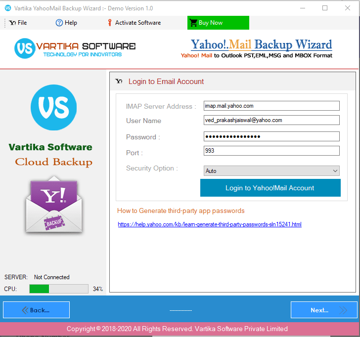 Fill Amazon WorkMail Login Details