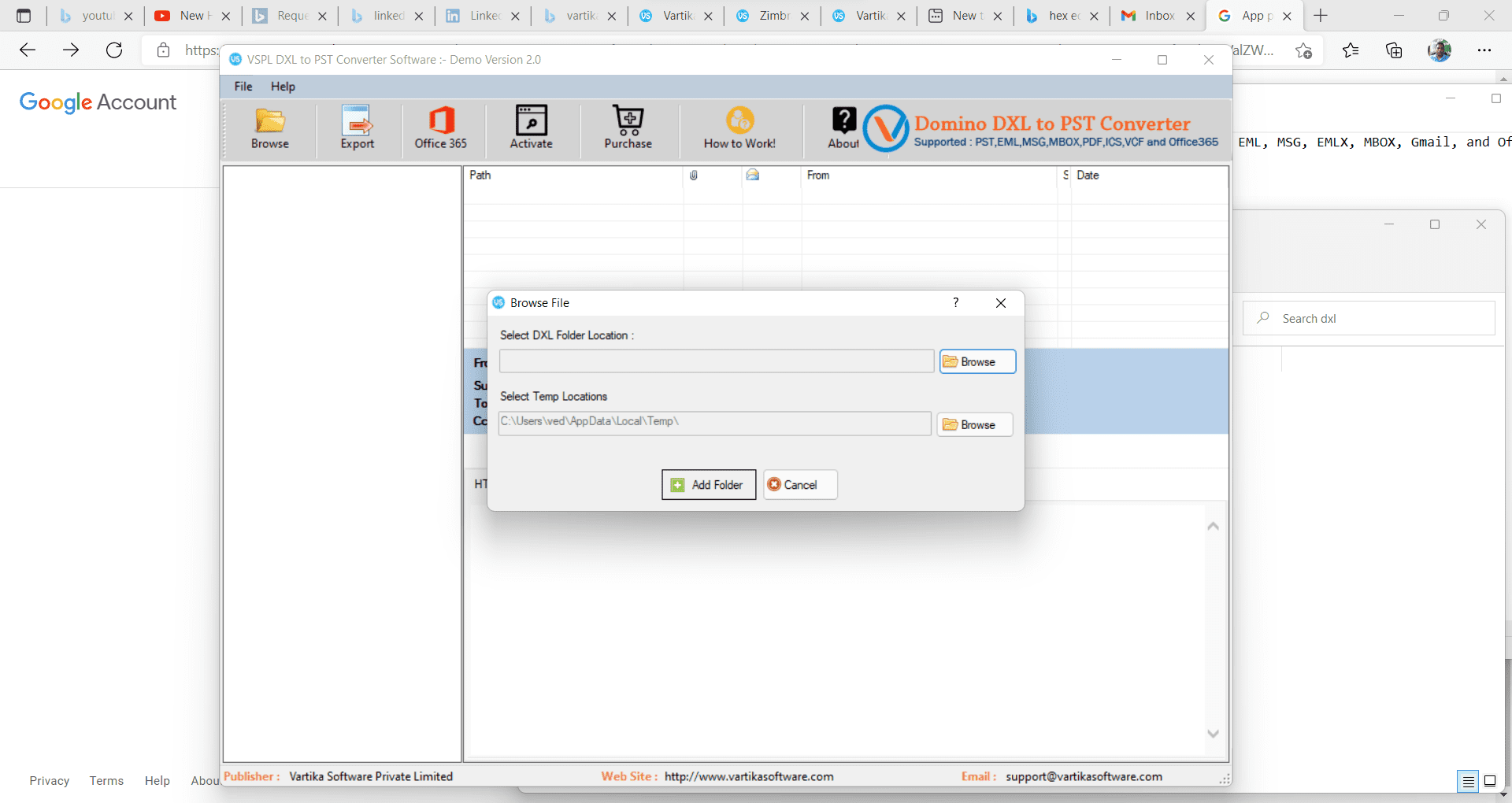 Vartika DXL Converter Software