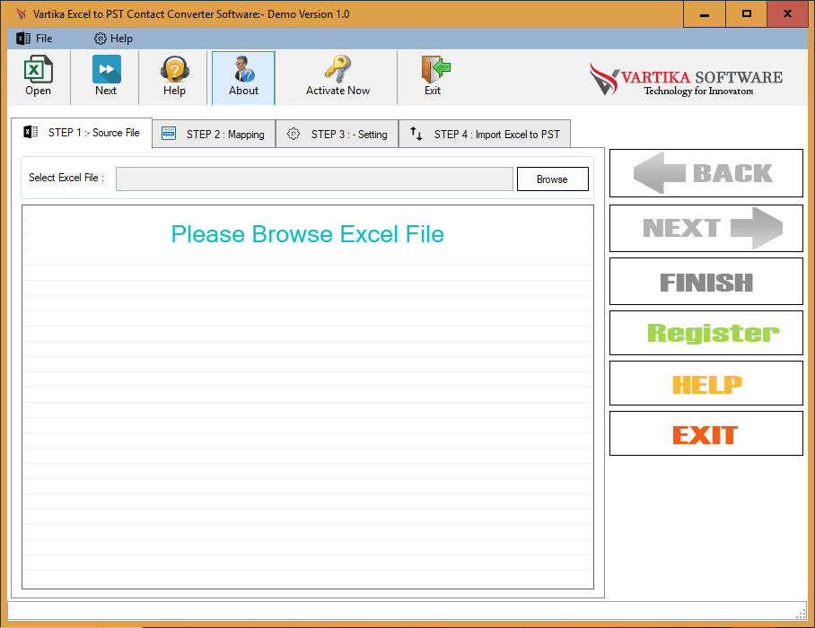 First Impression of Excel to PST Contacts Converter Software