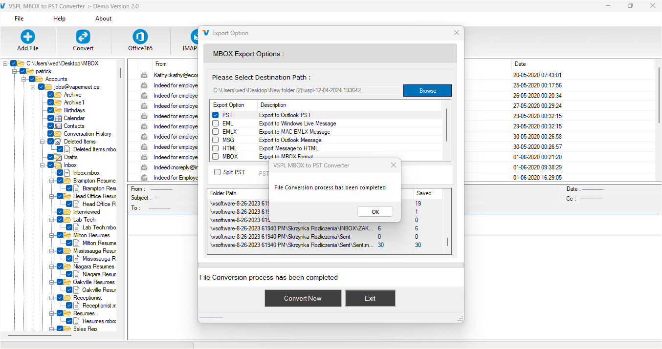 Complete Message Conversion Process