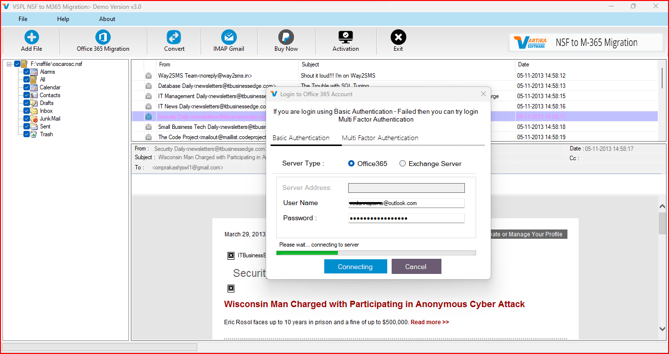 After Scanning process completed Extract folder tree structure