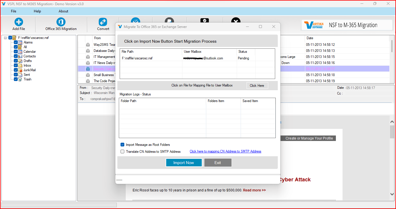 Running Saving Process