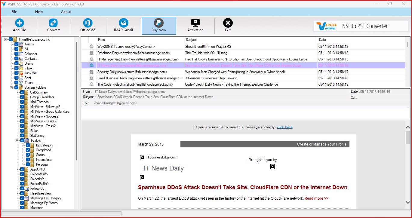 After Scanning process completed Extract folder tree structure