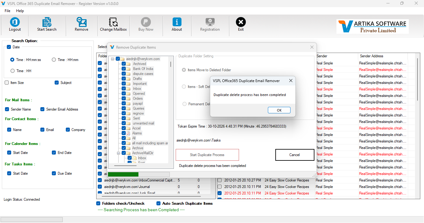 Remove Duplicate Emails from Office 365