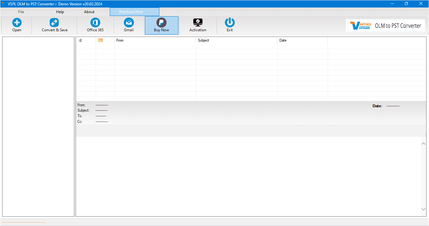 First Impression of OLM to PST Software