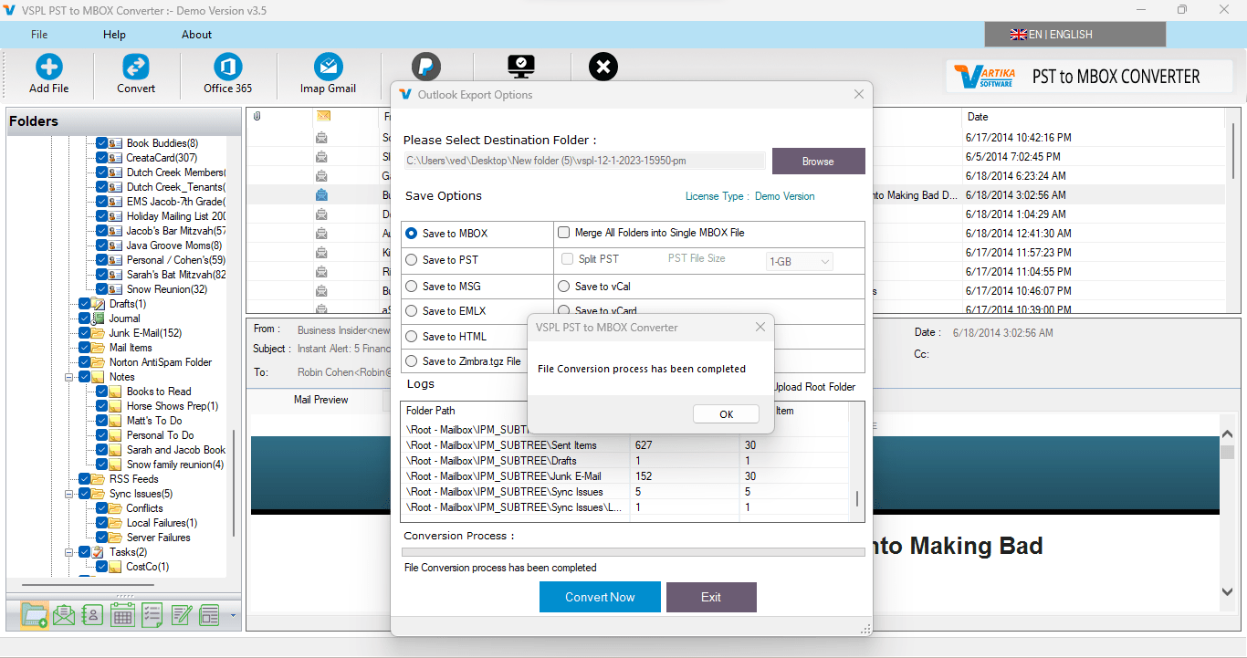 Complete Message Conversion Process