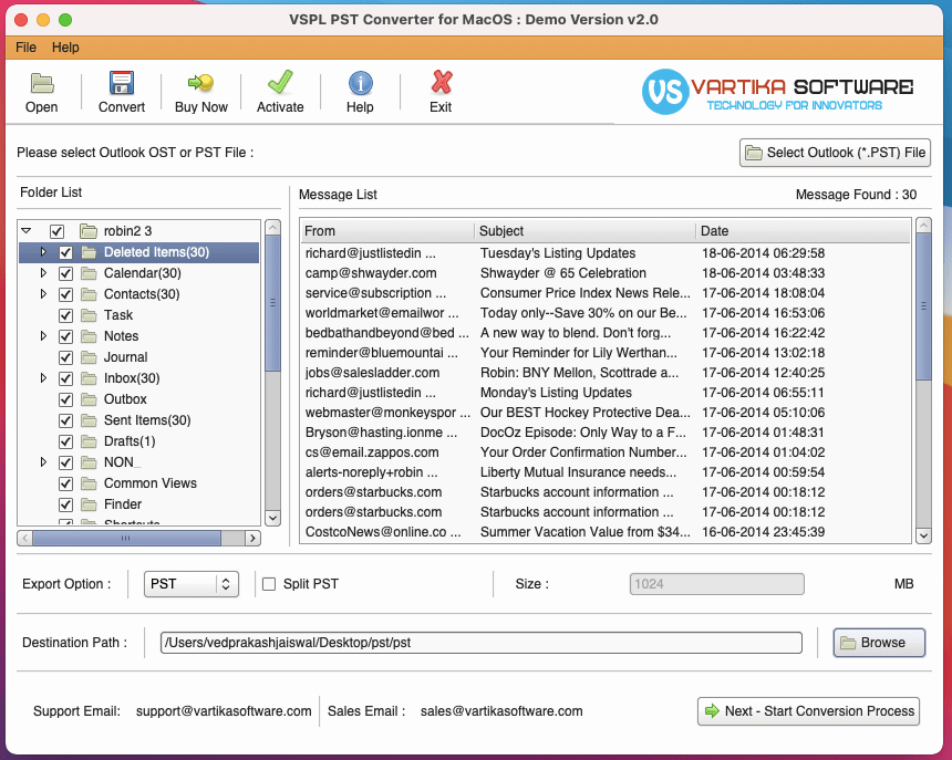 Click On Start Conversion Process Button